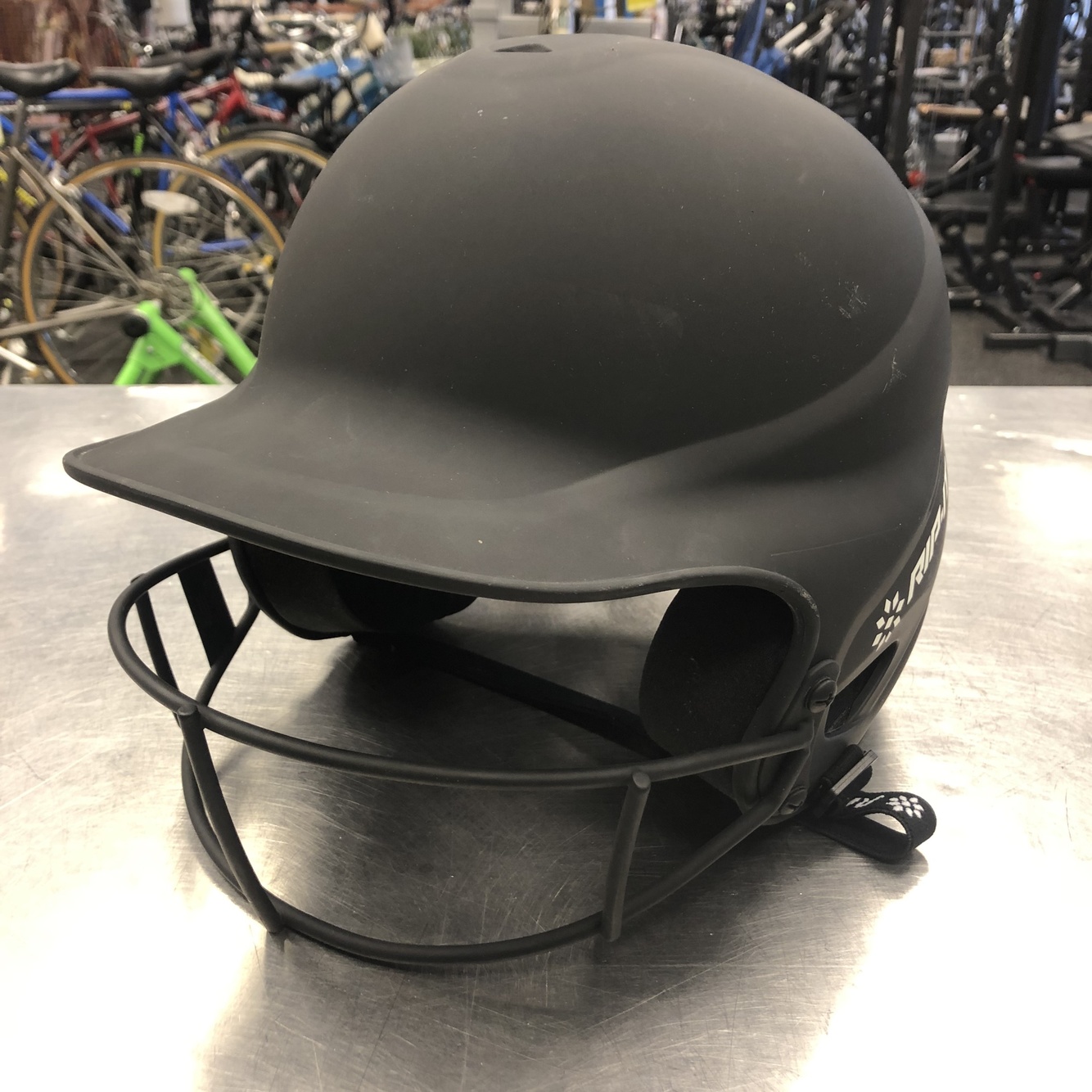 Used RIPIT Vision Pro Batting Helmet With Mask Black SidelineSwap