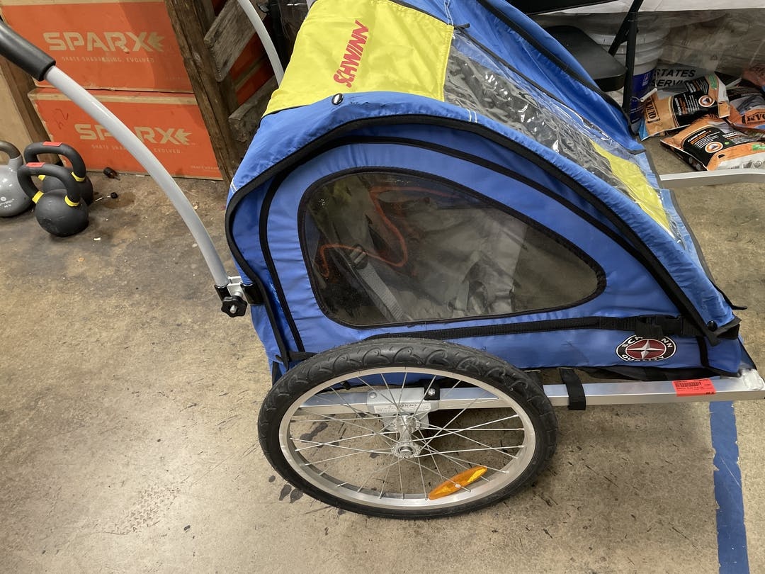 Used Schwinn Bike Trailer Jogging Stroller 2child SidelineSwap