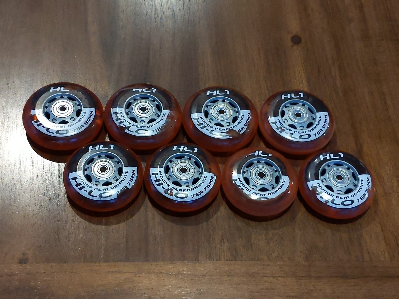 HiLo HL1 inline indoor wheels 76A (80mm/76mm) SidelineSwap