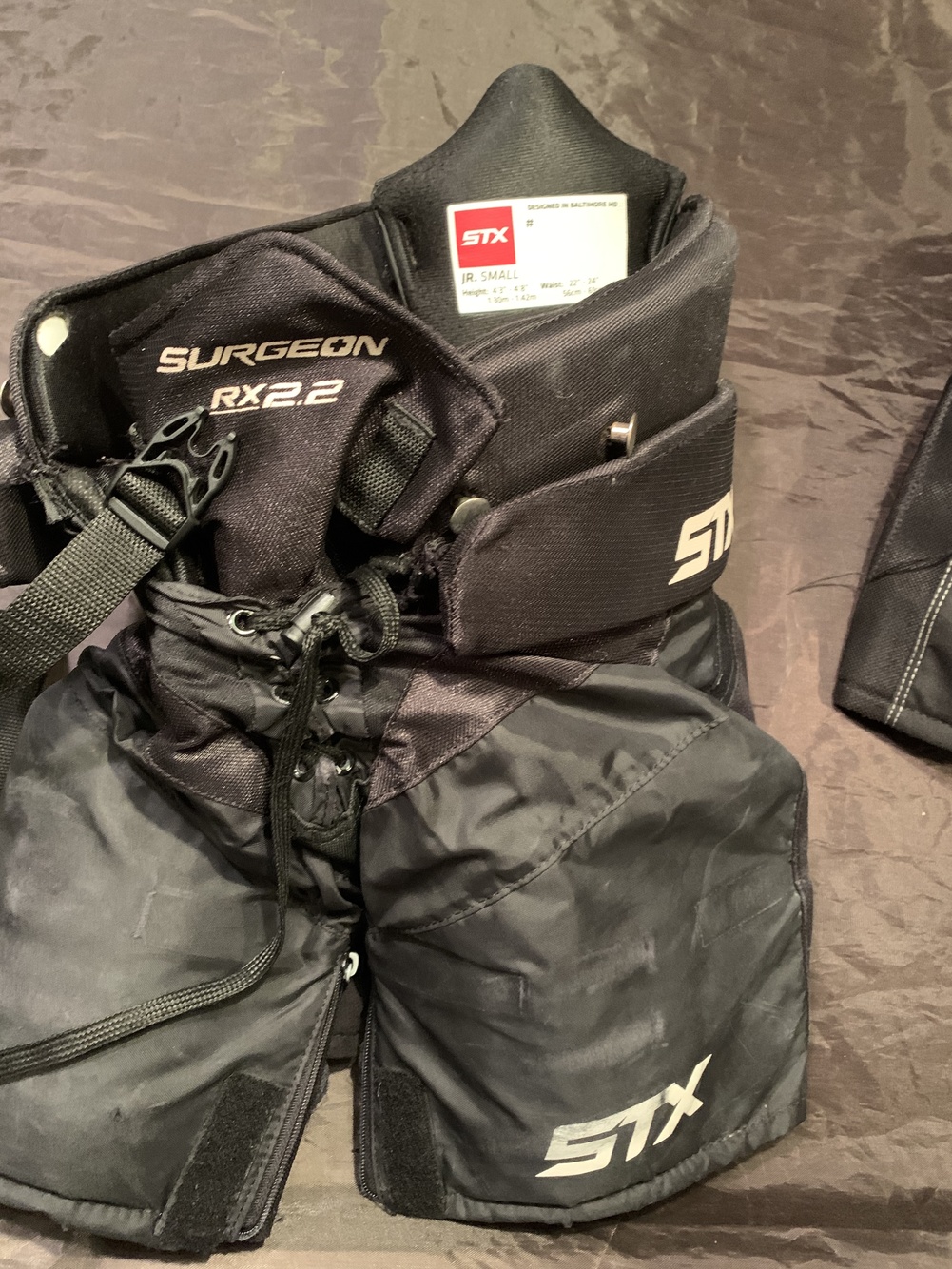 Black Junior Used Small STX Surgeon RX2.2 Hockey Pants SidelineSwap