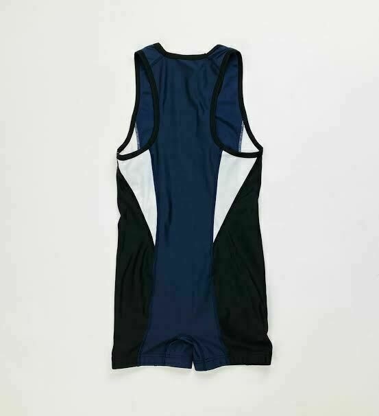 Asics Training Legit Wrestling Singlet Anti Odor Men's Small Blue Black