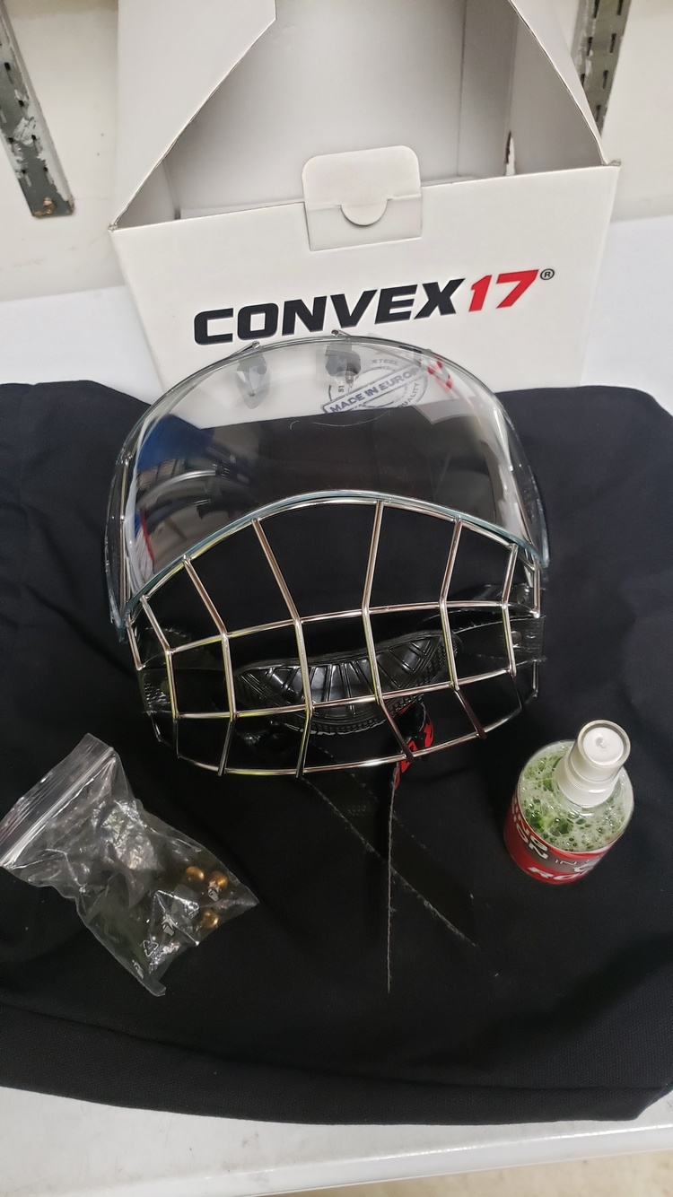 Ronin MK5X SENIOR SHIELD Hybrid Full Face Mask Ice Hockey Cage