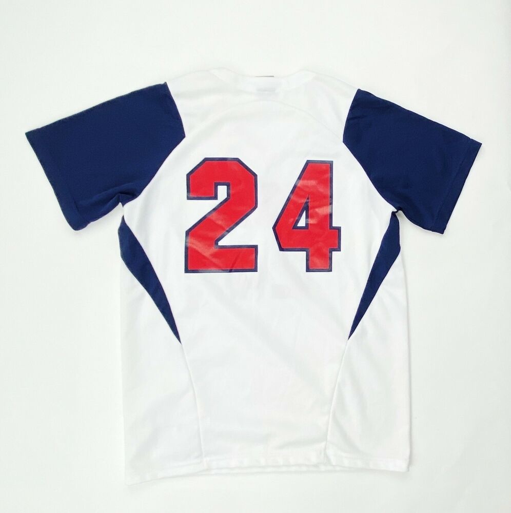 Nike Team USA VNeck Softball Game Jersey Women's Medium Red White Blue