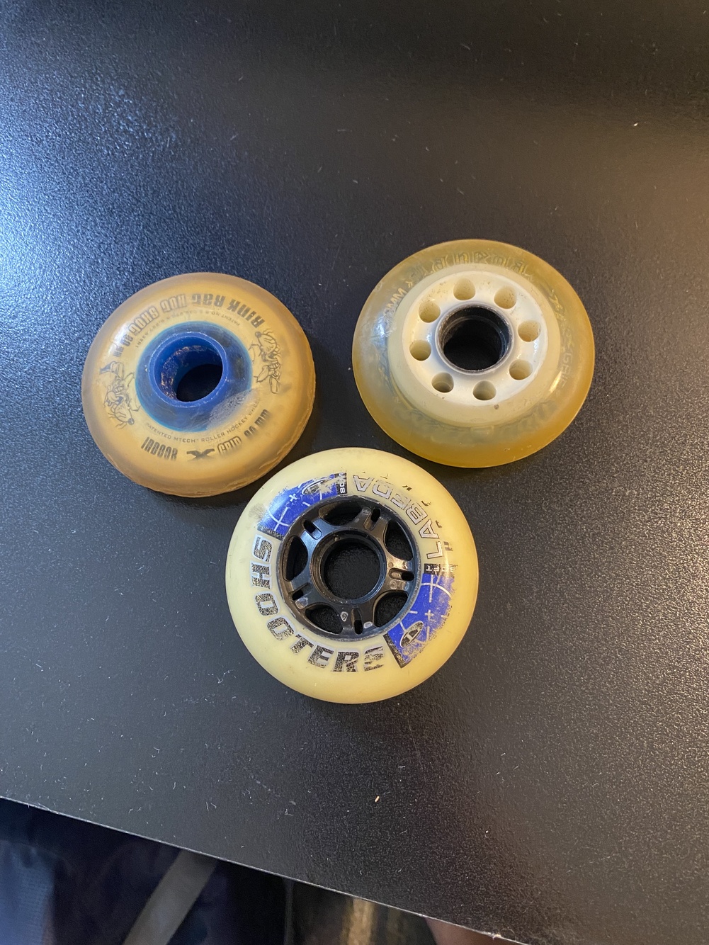 3 Used Roller Skate Wheels SidelineSwap