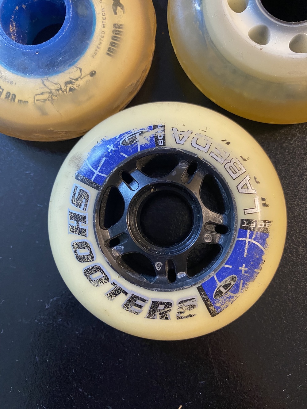3 Used Roller Skate Wheels SidelineSwap