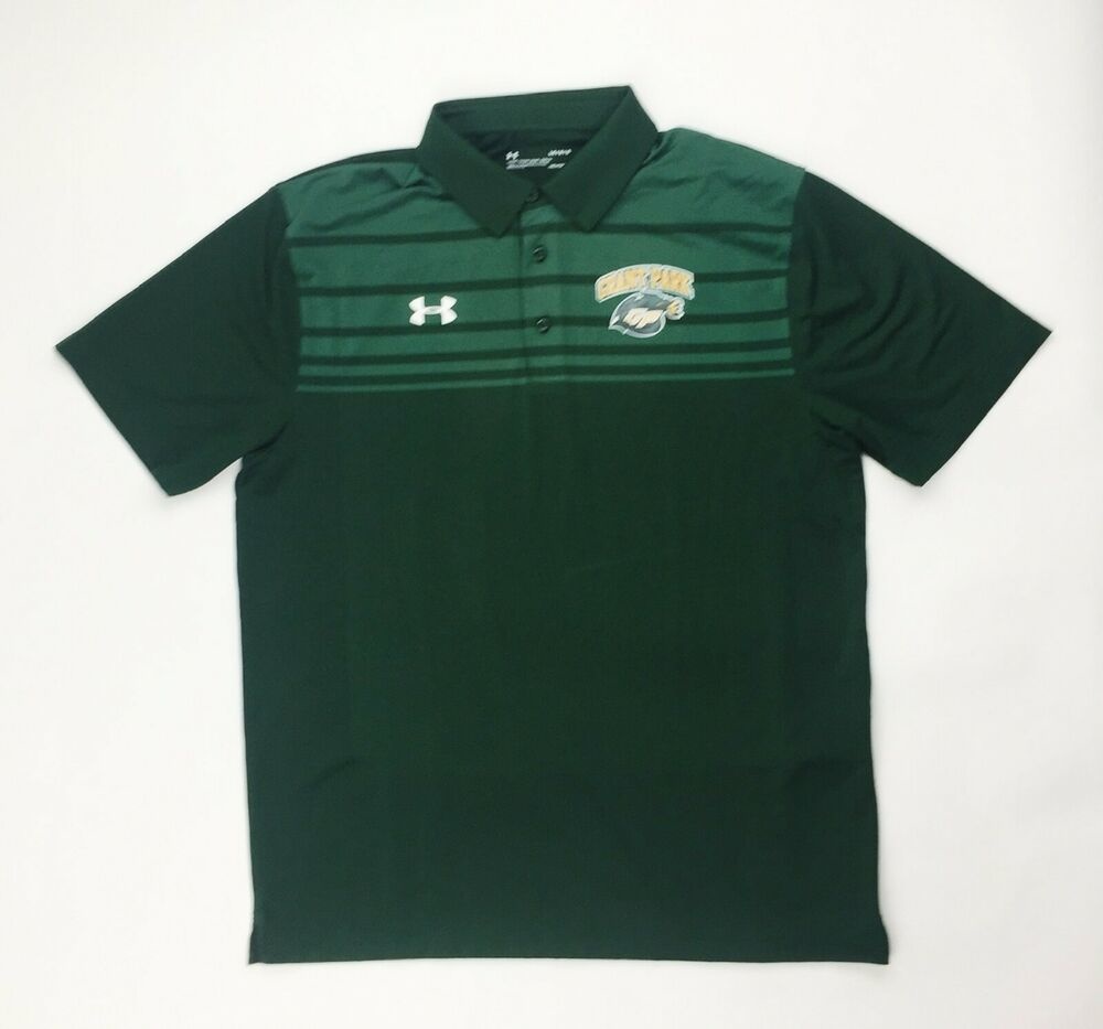 Under Armour Grant Park Victor Polo Men's Large Green 1293909 Gollf