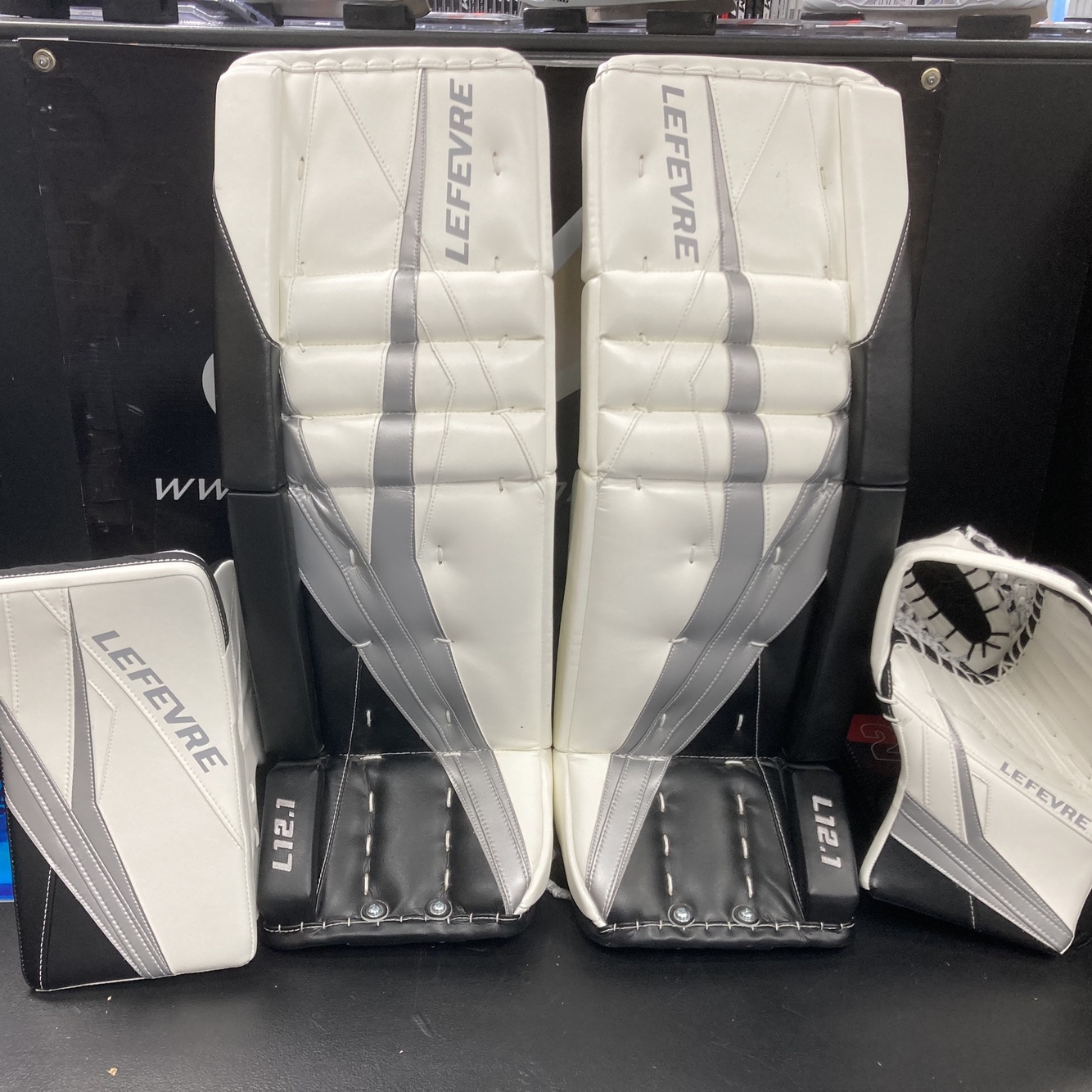 Lefevre Black New 34" Plus 1 Pro Goalie Full Set SidelineSwap