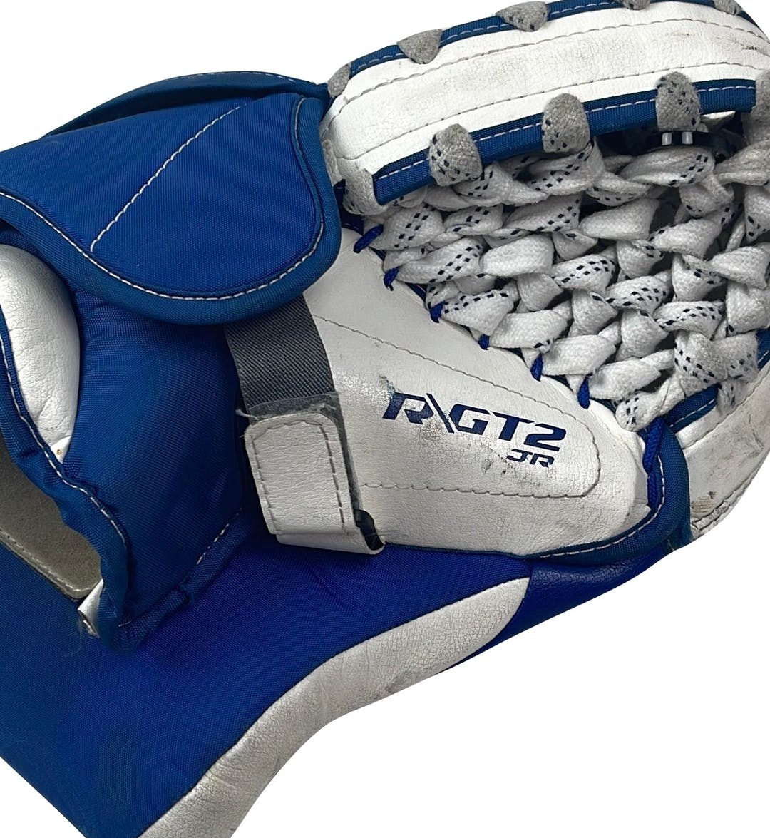 Used Warrior Rgt2 Jr Regular Ice Hockey Goalie Catchers SidelineSwap