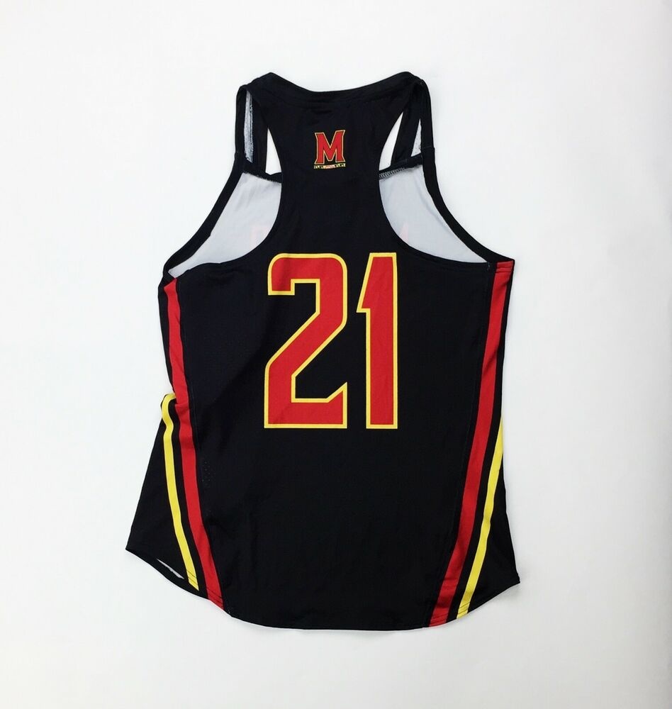 Under Armour Maryland Terrapins Lacrosse Racer Jersey Women's S Black