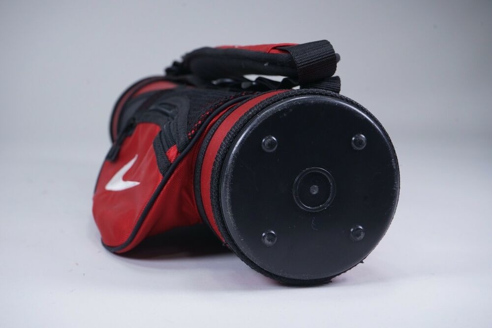 NIKE GOLF DIVIDERLESS JUNIOR GOLF CARRY BAG, BLACK/RED 22.5” TALL