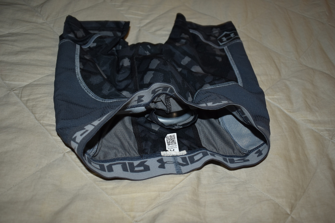 Under Armour Baseball Sliding Shorts w/Cup, Black Camo New SidelineSwap