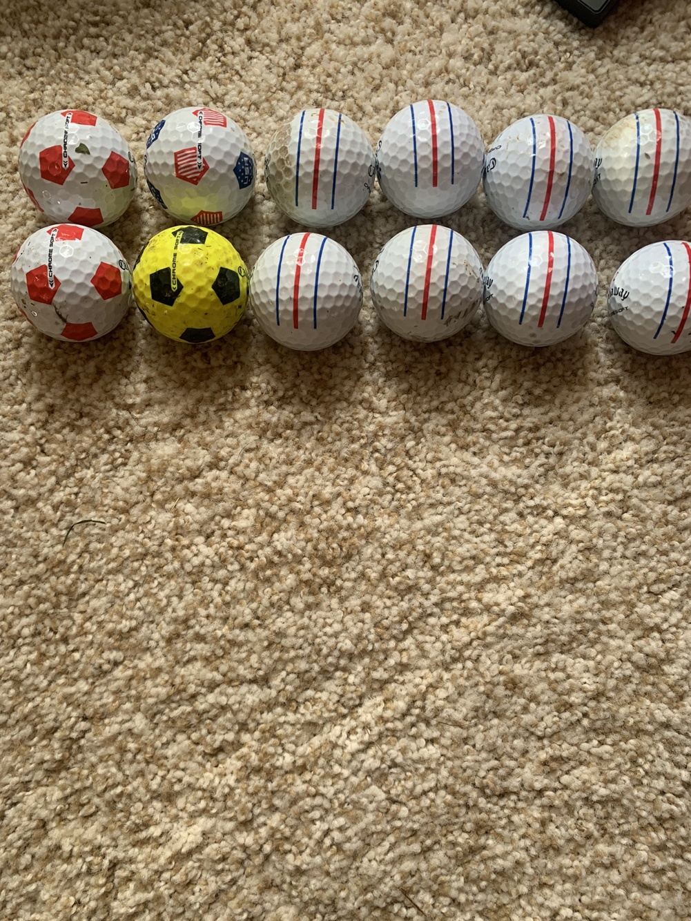 Callaway balls triple track and truvis 1 dozen SidelineSwap