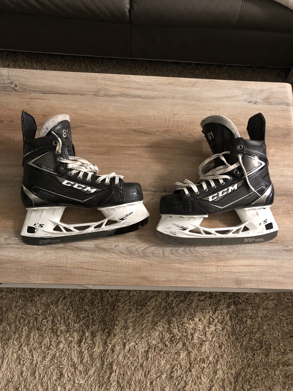 Senior CCM Regular Width Pro Stock Size 8 Ribcor 80K Hockey Skates