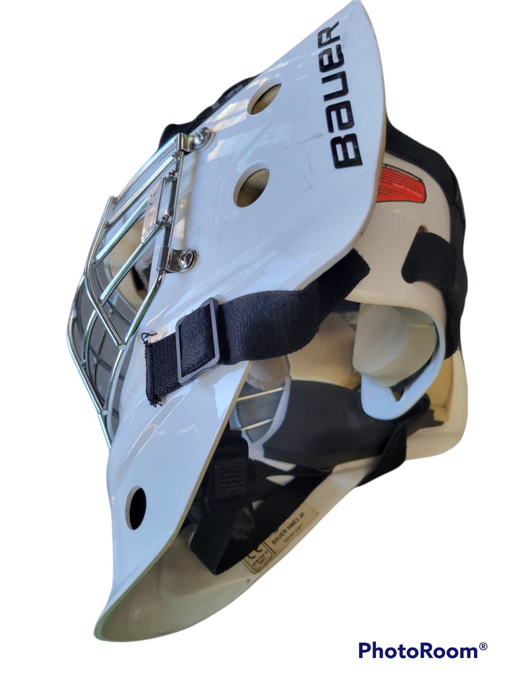 Used Bauer Nme3 Jr One Size Ice Hockey Goalie Helmets & Masks