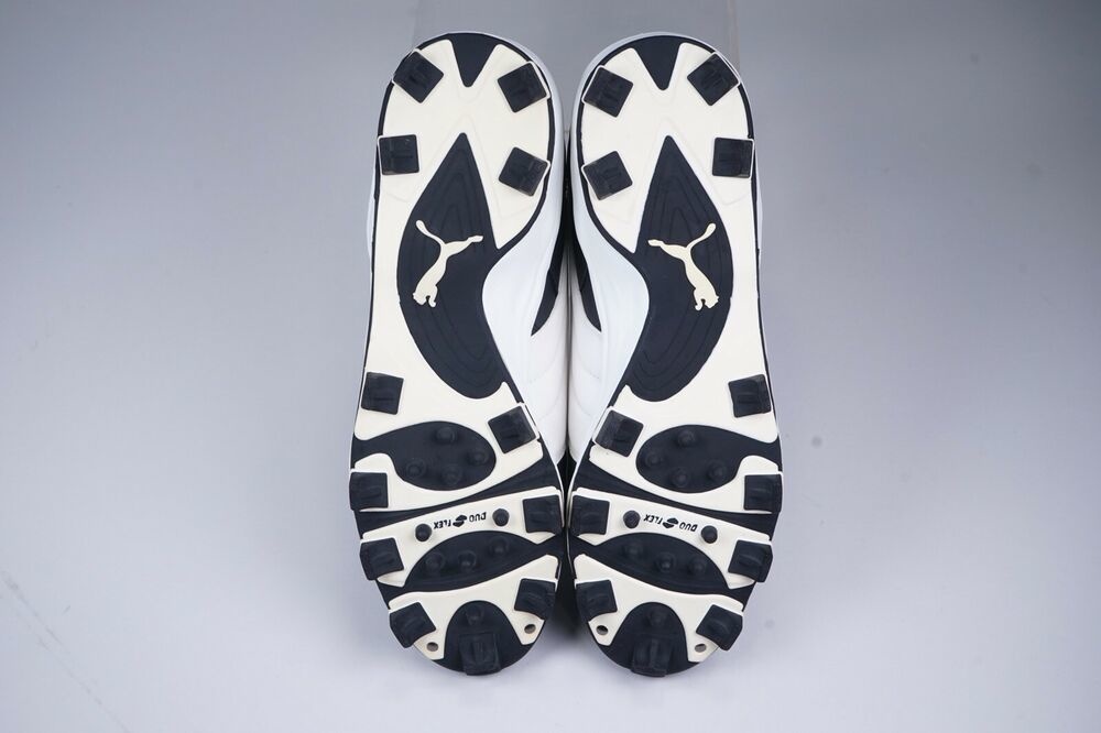 PUMA DIAMOND STUD MID BASEBALL SOFTBALL CLEATS SHOES BLK/WHT 12.5