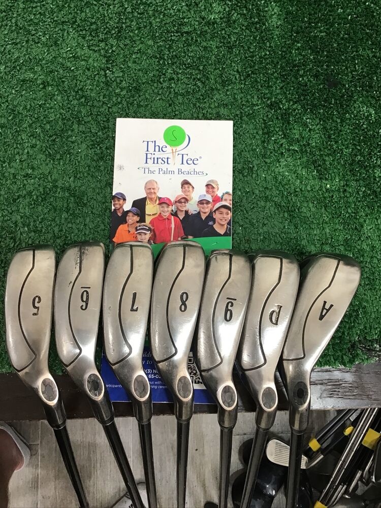 Callaway Fusion Wide Sole Iron Set 5PW, AW With Seniors Graphite Shafts SidelineSwap