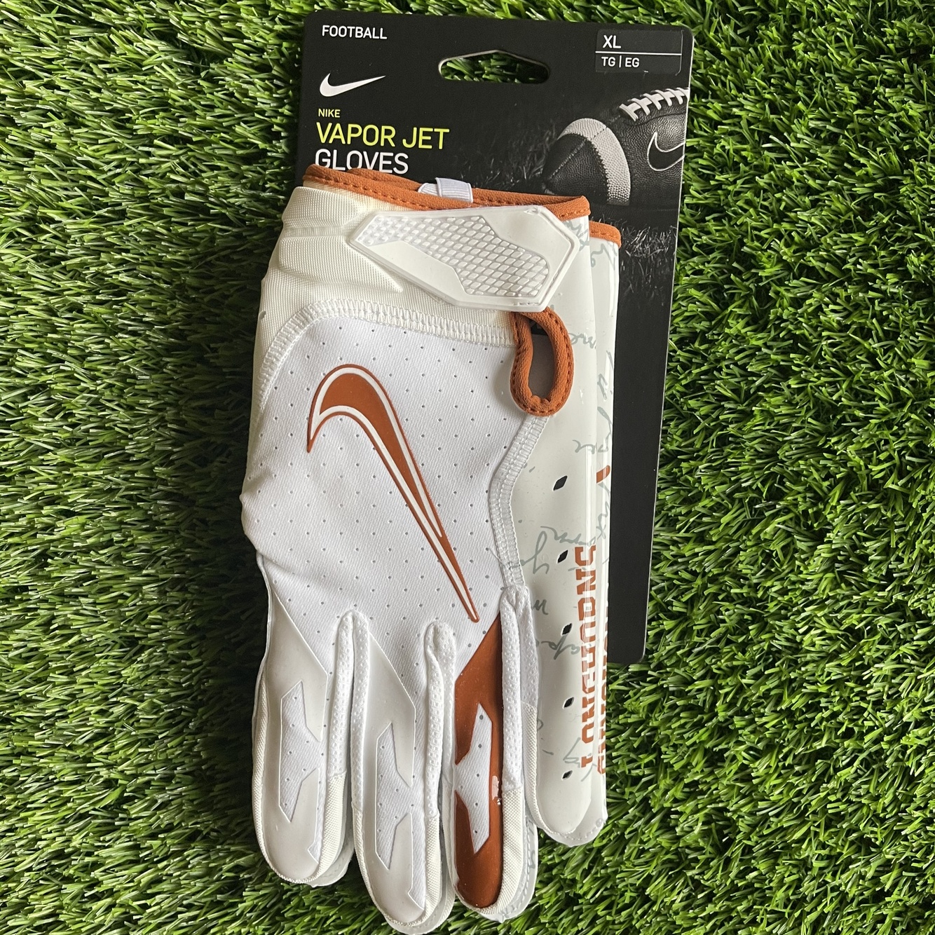 【新品未使用】vaper jet texas Longhorns Nike Texas Longhorns 2013 Red River Rivalry Vapor Jet 2.0 Gloves