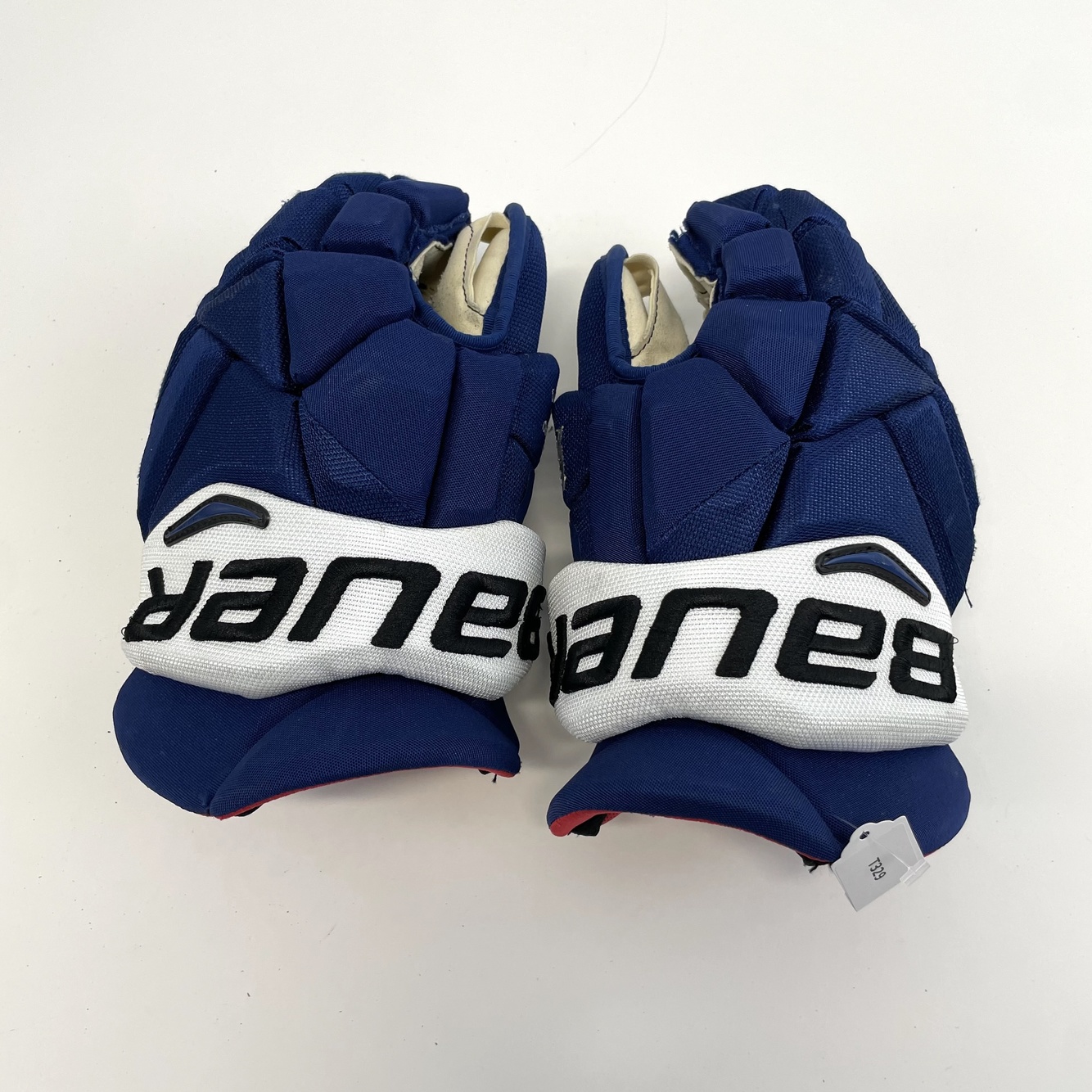 Used Royal Blue Bauer Vapor 1X Pro Gloves 14" Lightning Savard T329 SidelineSwap