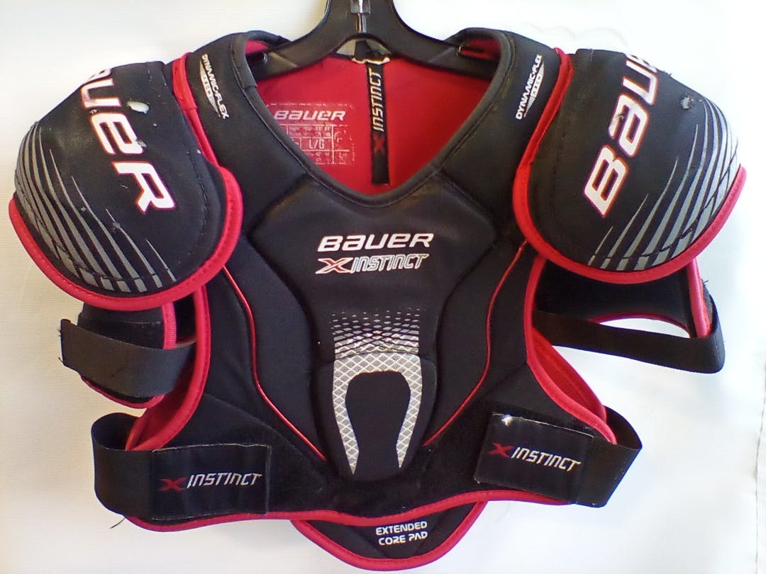 Used Bauer Lg Ice Hockey Shoulder Pads SidelineSwap