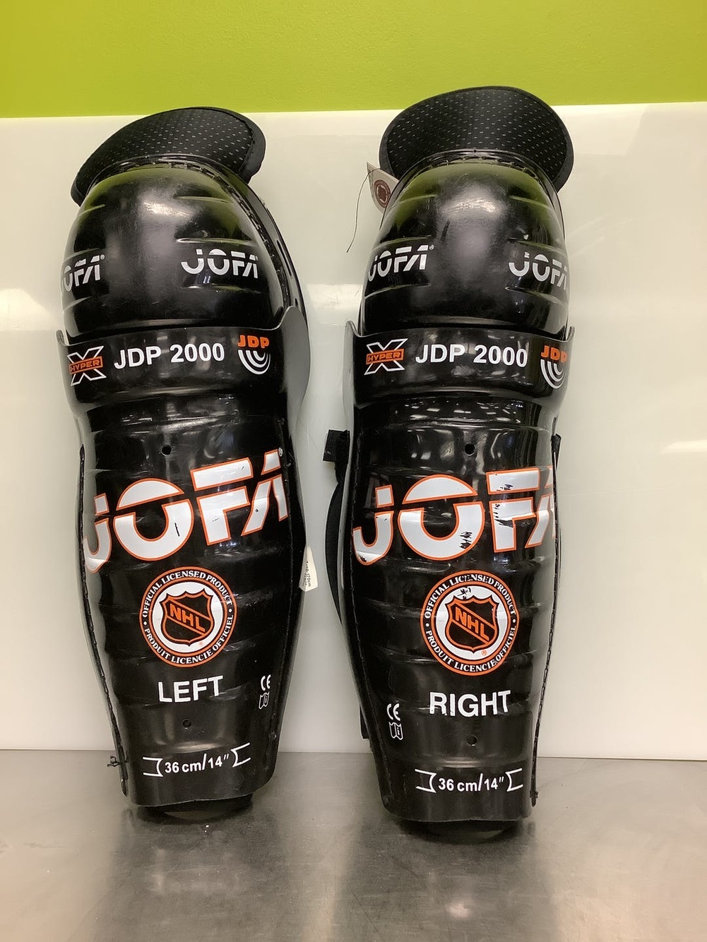 Used Jofa Jdp 2000 14" Ice Hockey Shin Guards SidelineSwap