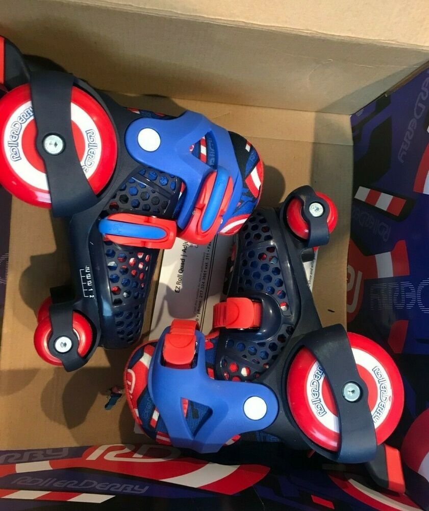 EZ Roll Boy's Jr Adjustable Roller Skate Youth Boys 112 Super Hero New