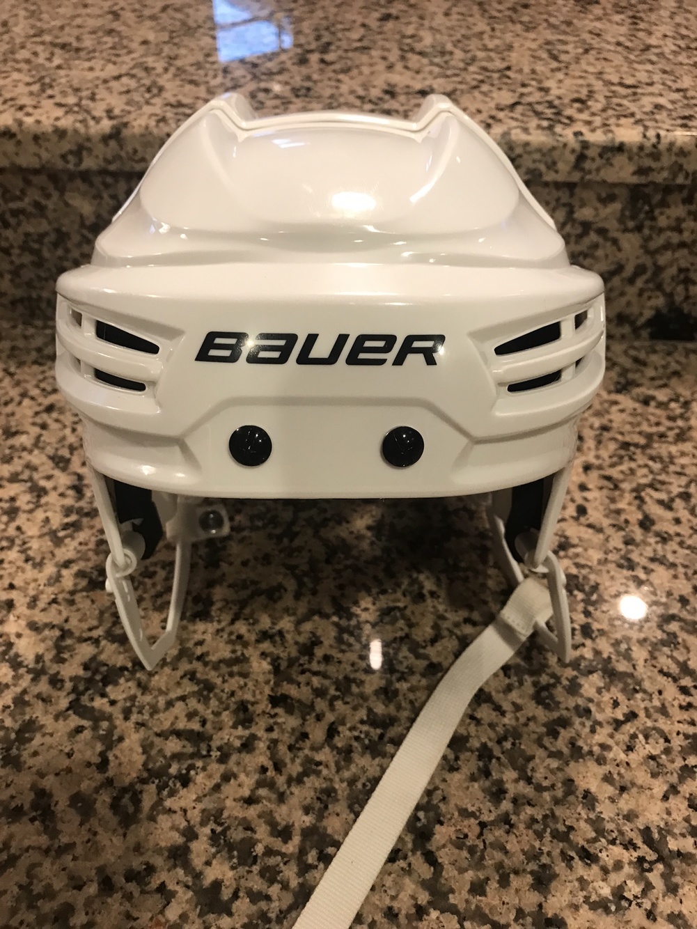 White Used Large Bauer IMS 5.0 Helmet SidelineSwap