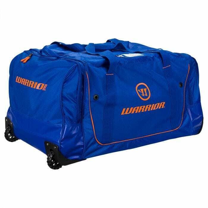 New Warrior Q20 hockey roller wheeled bag medium 32" navy blue duffel