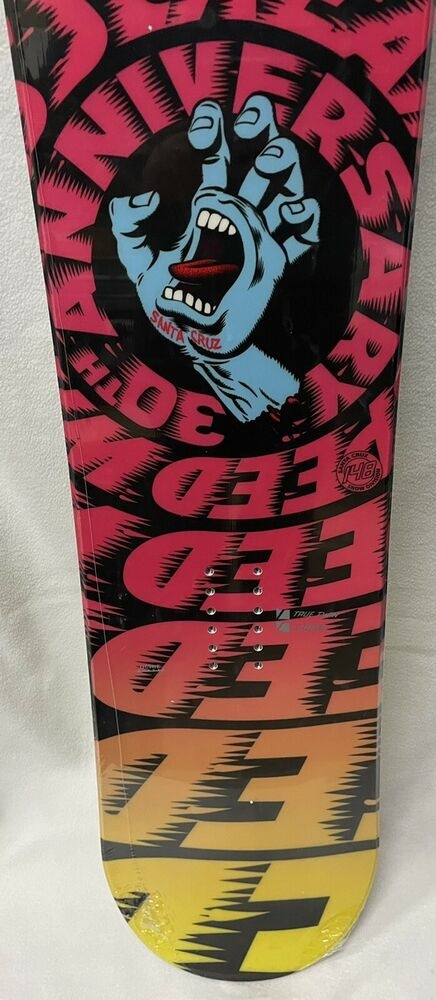 14 SANTA CRUZ SCREAMING HAND TRUE TWIN CAMBER SNOWBOARD 148cm