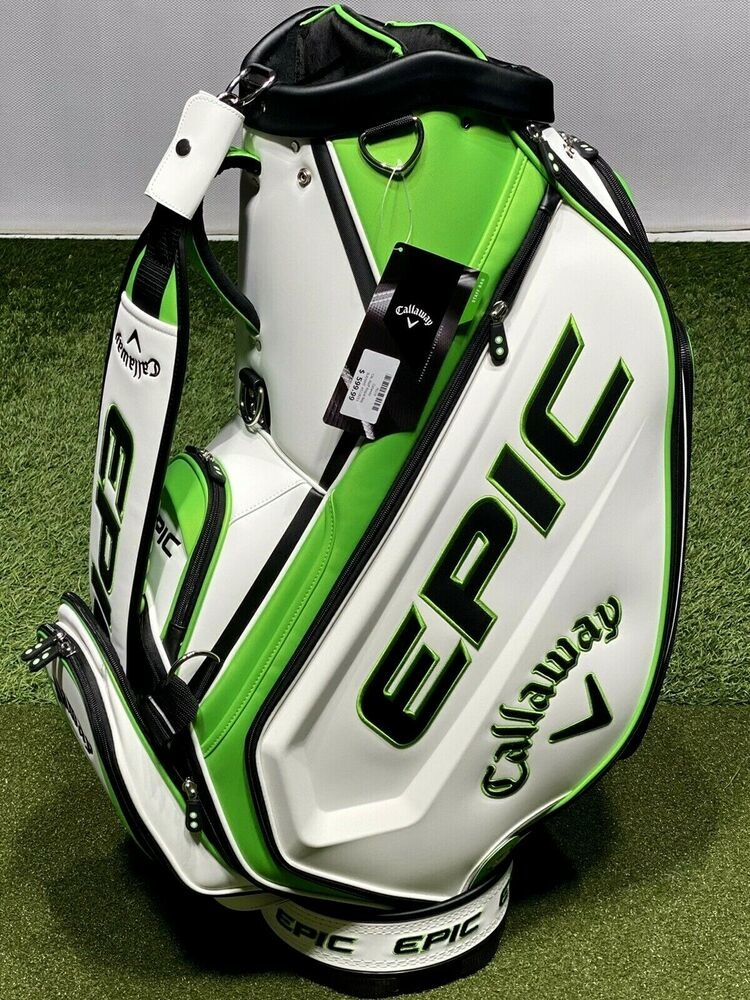 Callaway Epic 2021 Staff Golf Bag White 6Way Divider w/ Rain Hood New