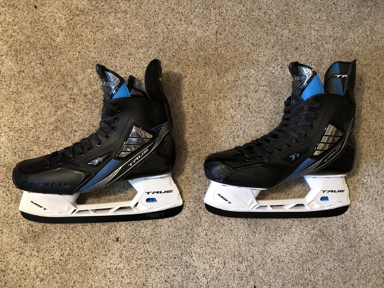 Hockey Skates Senior Used True TF9 Wide Width Size 9 SidelineSwap