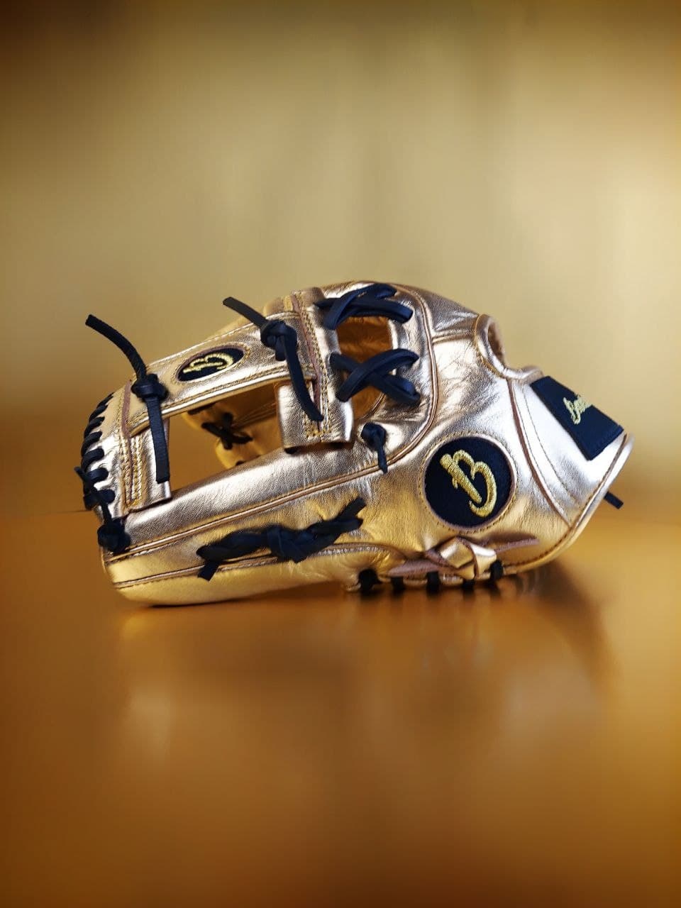 Gold Baseball Glove New Left Hand Throw Pro series 12" + Free Shipping