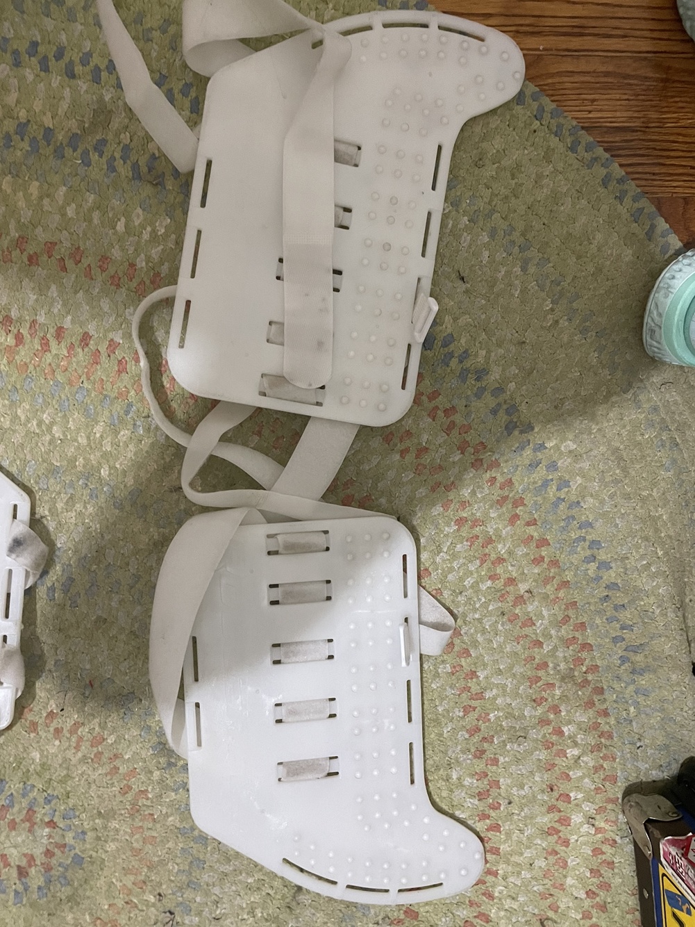 Rollerfly inline or ball hockey goalie sliders for hockey goalie leg