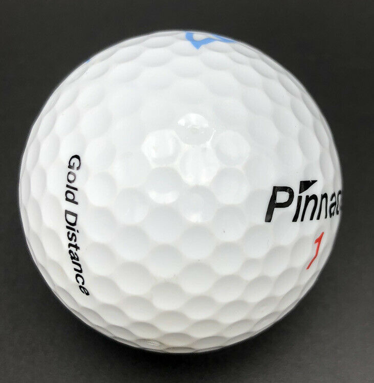 Household Dual Logo Golf Ball (1) Pinnacle Gold Distance PreOwned