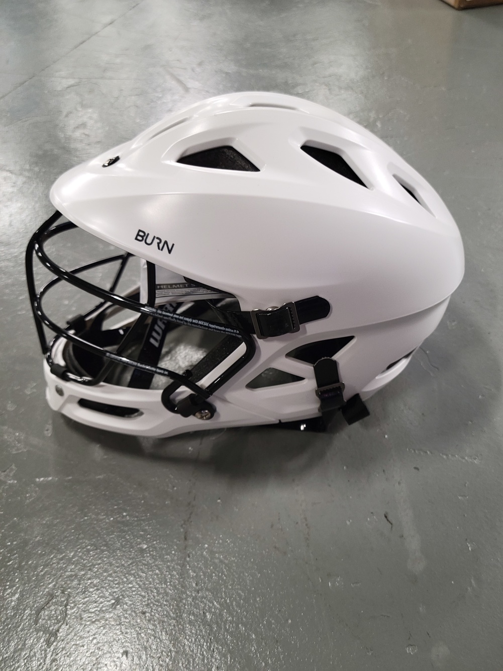 White New Junior Player's Warrior Burn Jr Helmet SidelineSwap