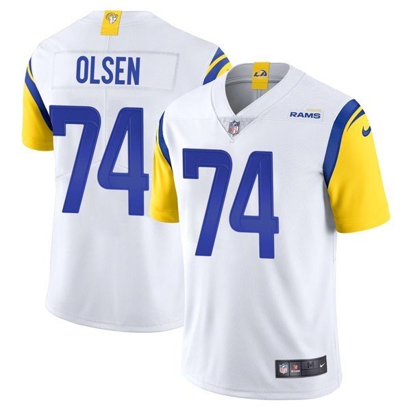 Men/Women/Youth #74 Merlin Olsen Los Angeles Rams Vapor Limited