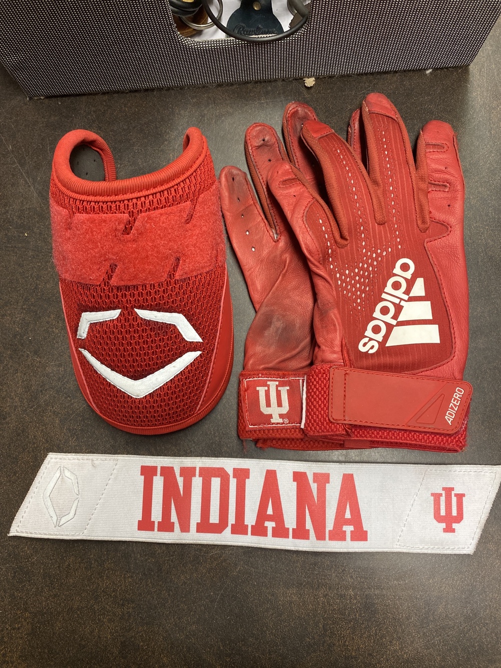 Indiana college issued batting gloves and evoshield set SidelineSwap