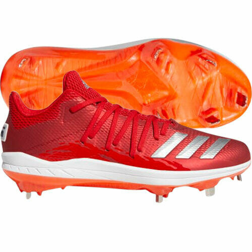 ADIDAS AFTERBURNER PRO 6 METAL BASEBALL CLEATS RED SIZE 11 LIGHTWEIGHT