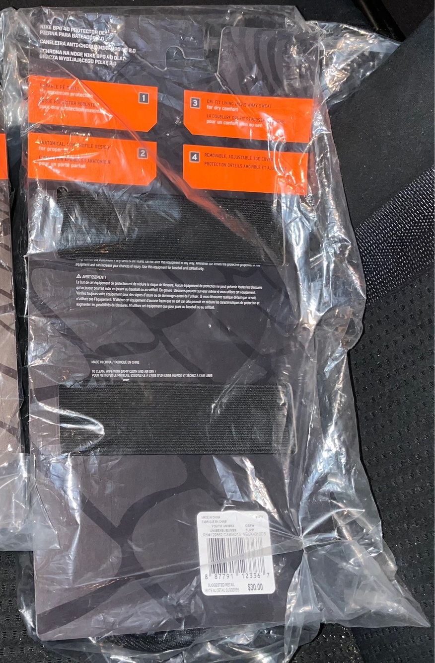 Nike Youth Batters BPG Batters Leg Guard Brand New SidelineSwap