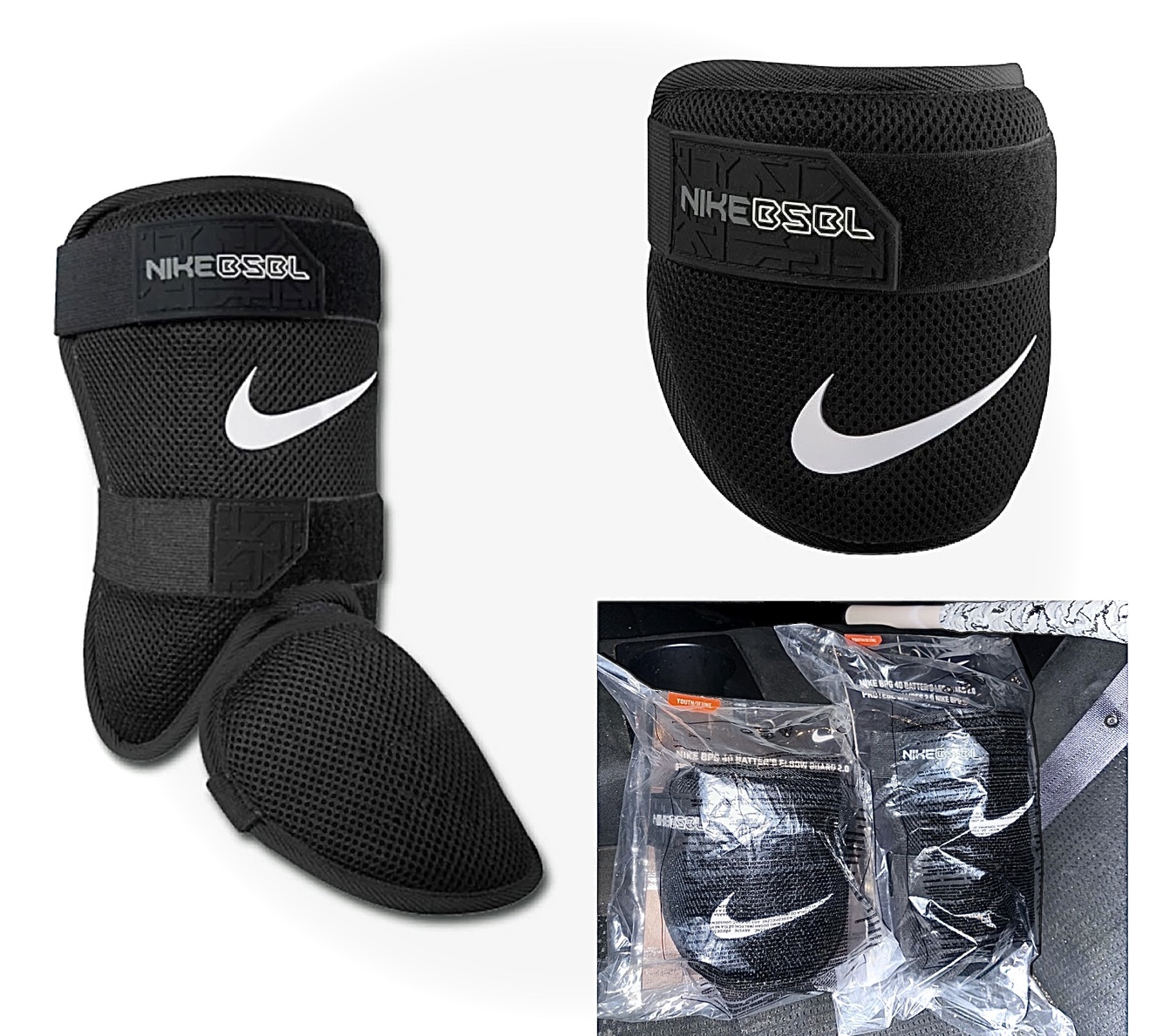 Youth Nike BPG 2.0 Batters Elbow + Leg Guard Combo Brand New SidelineSwap