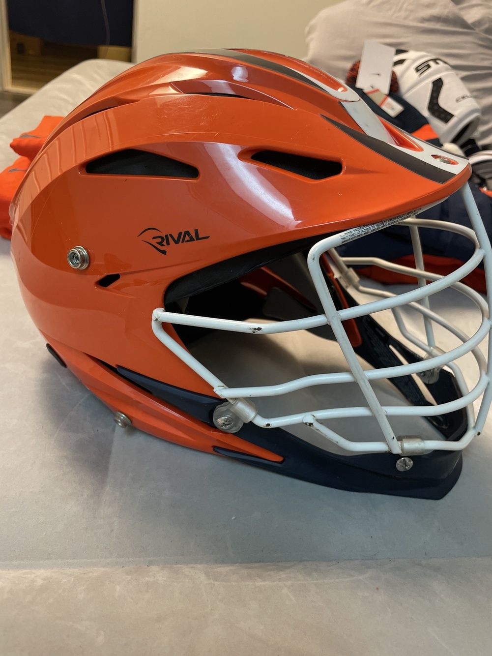 Syracuse Lacrosse Team Issued Stx Rival Helmet SidelineSwap
