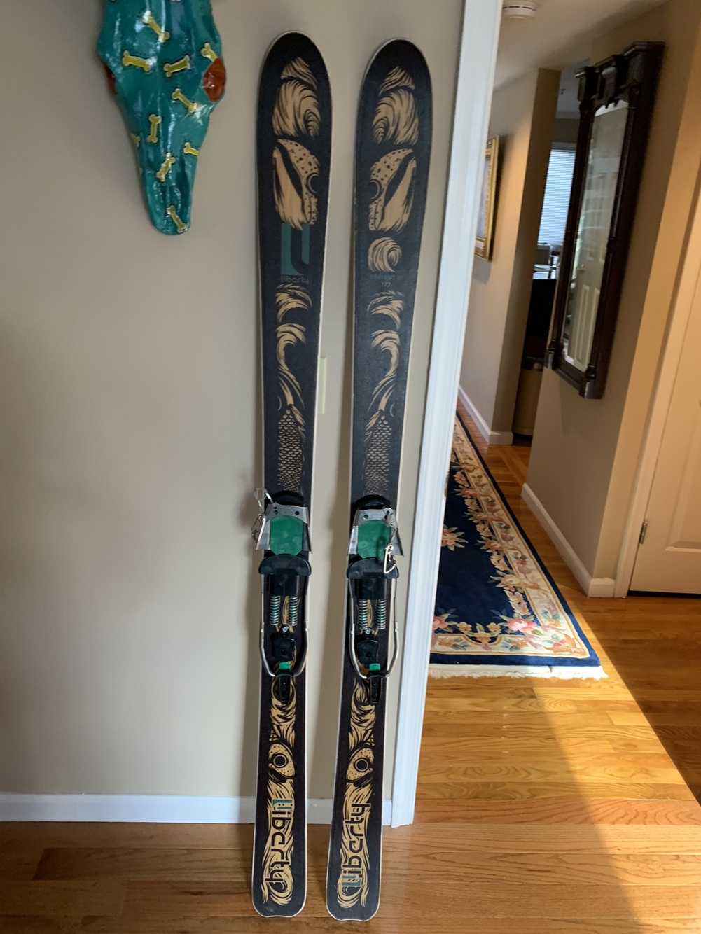 Telemark Used 2016 All Mountain 172cm Liberty Variant Skis With Telemark Bindings Skis