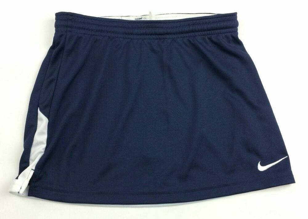 New Nike Youth Stock FaceOff Training Lacrosse Kilt Girls Medium Navy