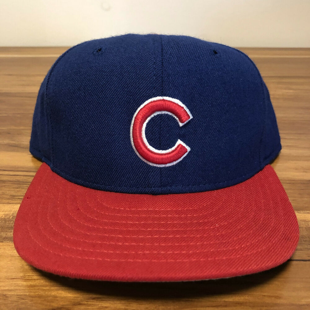 Chicago Cubs Hat Baseball Cap Fitted 7 3/8 New Era Vintage Red Chicago Cubs Hat Baseball Cap Fitted 7 3/8 New Era Vintage Red