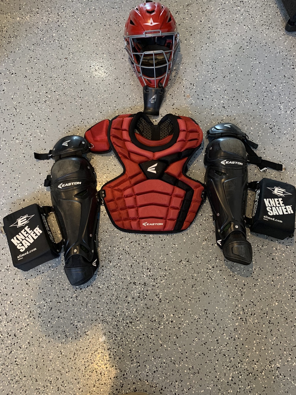 Used Easton Mako Baseball Catcher Set w/ All Star Helmet SidelineSwap
