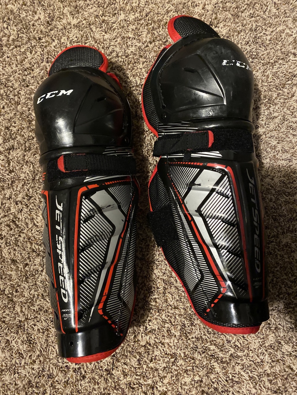 CCM JetSpeed FT1 Shin Pads SidelineSwap