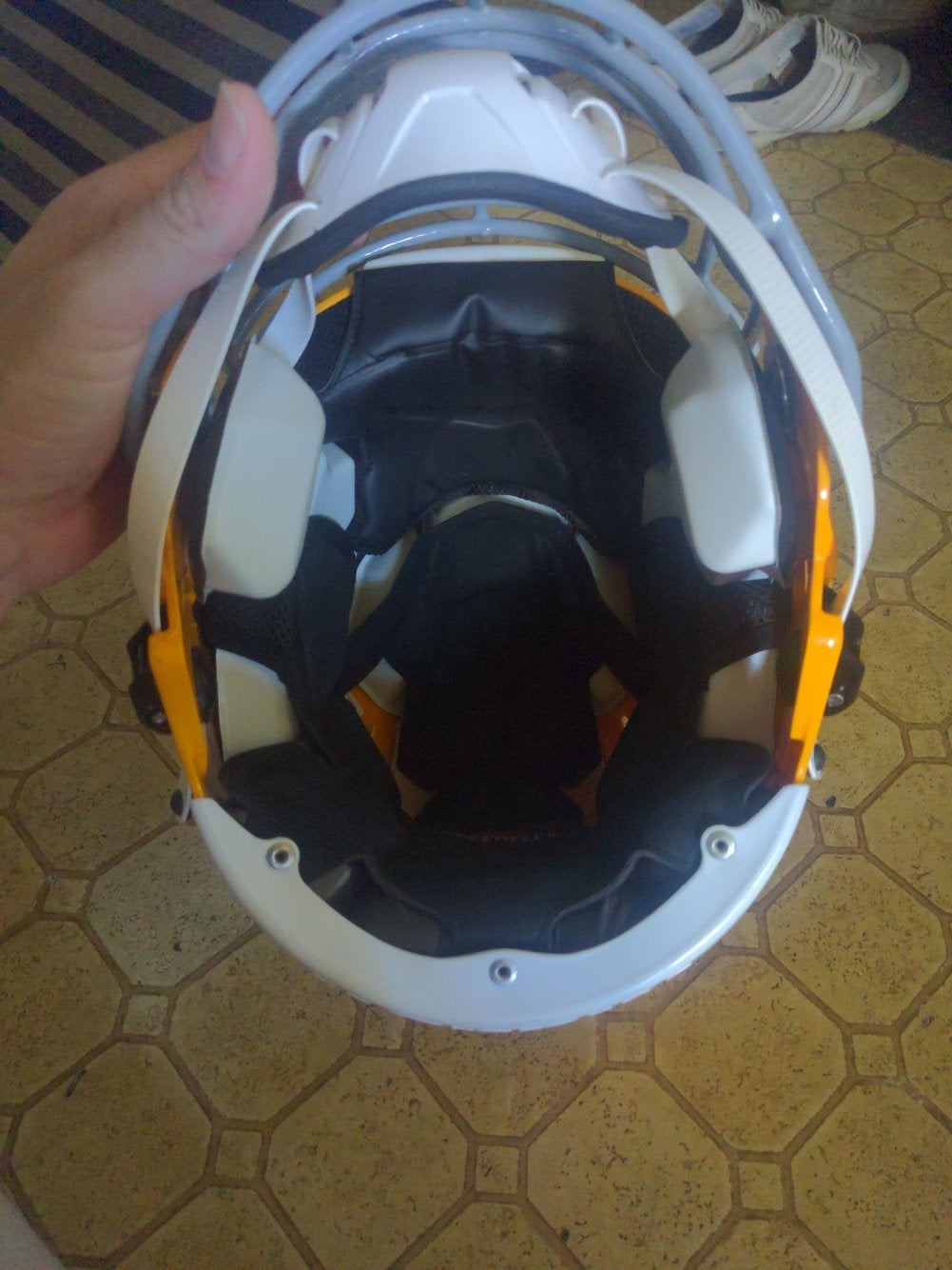 Adult large yellow Riddell SpeedFlex Helmet SidelineSwap