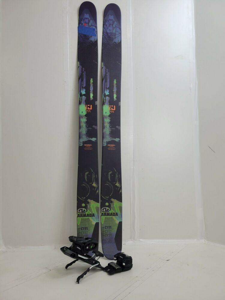 NEW Skis Armada Triple J 155cm Big Mountain Skis with Tyrolia Attack 14