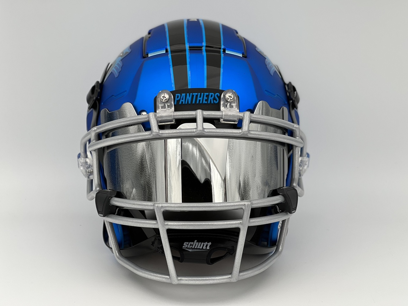 Carolina Panthers "Custom Blaze " Schutt F7 Football Helmet "SWEET