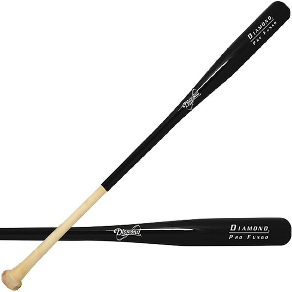 FUNGO33B Diamond Fungo Baseball Bat 33 Wood inch Black SidelineSwap
