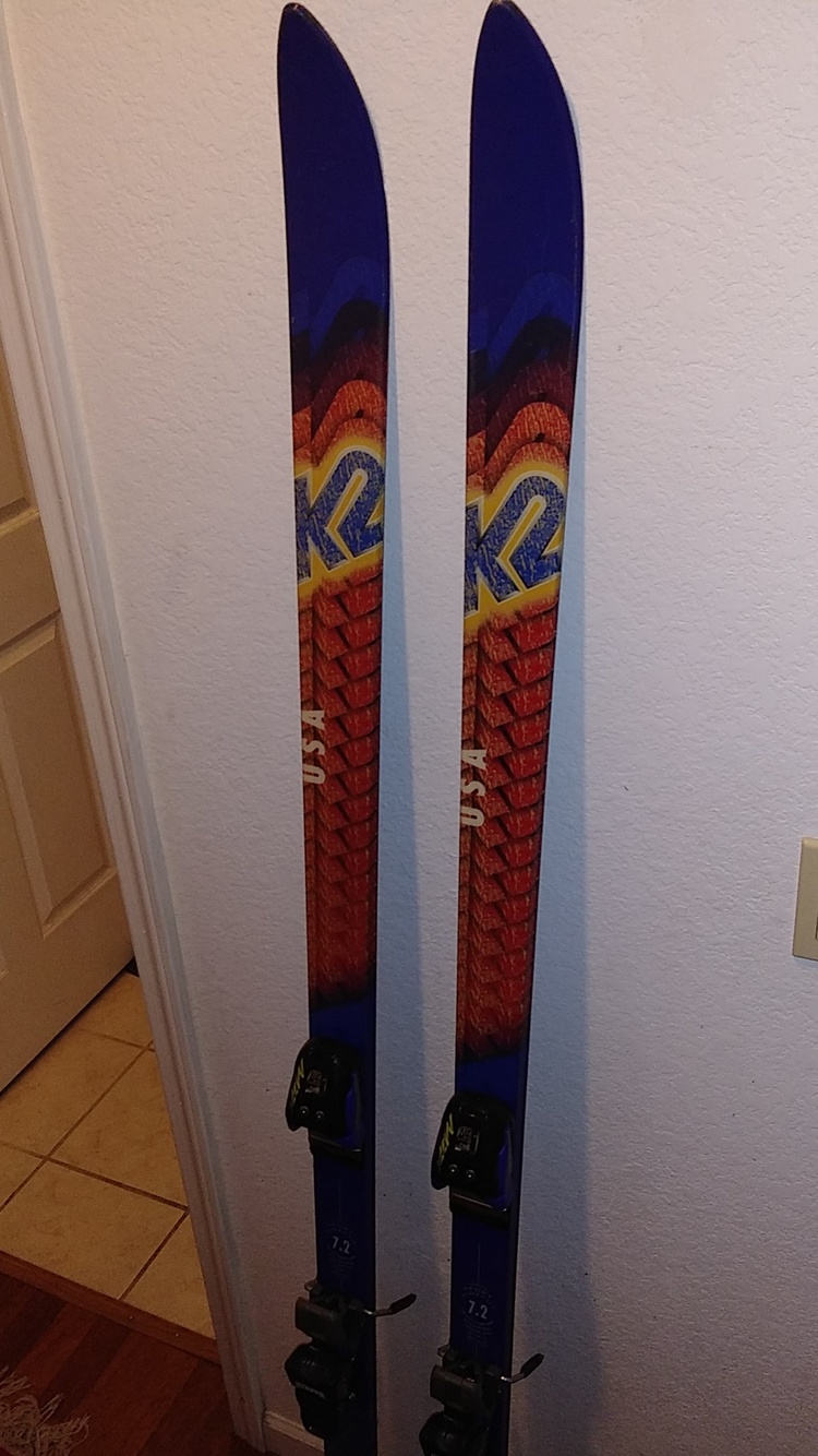K2 Slalom 7.2 USA Composite 180 cm used skis and bindings SidelineSwap